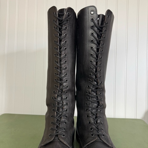 VTG England #1420 Dr. Martens OG 20-Eyelet Lace-Up Boots in Black Leather - Picture 15 of 16